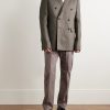 Double-Breasted Linen-Twill Blazer - OU