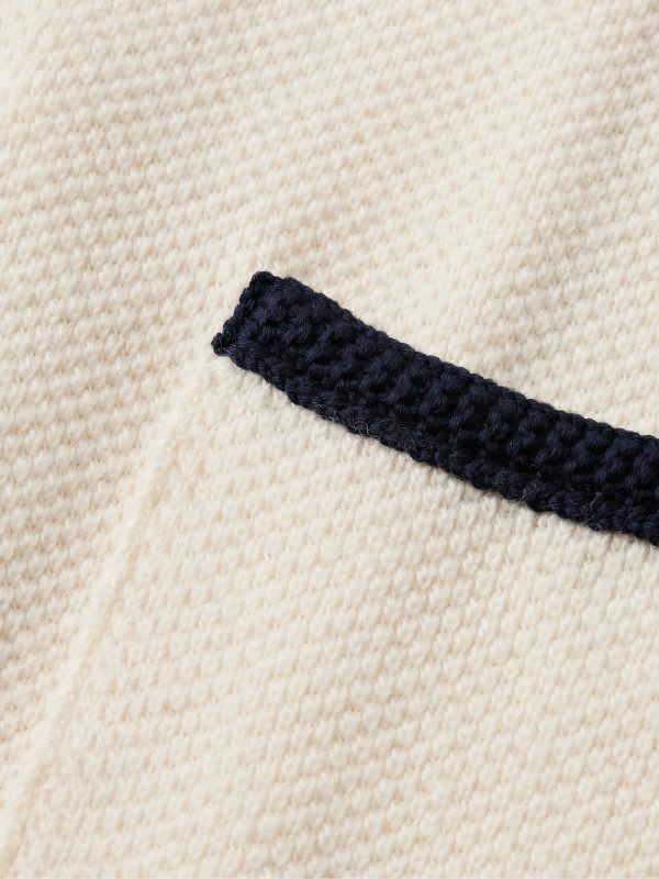 Textured Virgin Wool and Cotton-Blend Cardigan - E1