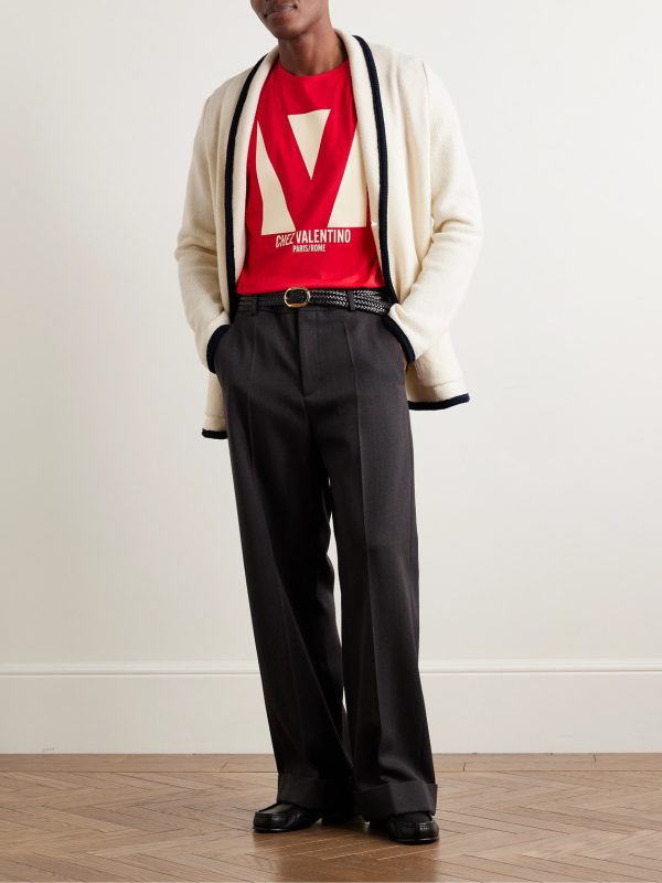 Textured Virgin Wool and Cotton-Blend Cardigan - OU