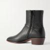 VLogo Buckled Leather Ankle Boots - BK VLogo Buckled Leather Ankle Boots - BK