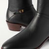VLogo Buckled Leather Ankle Boots - CU VLogo Buckled Leather Ankle Boots - CU