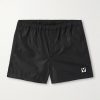Straight-Leg Mid-Length Logo-Appliquéd Swim Shorts Straight-Leg Mid-Length Logo-Appliquéd Swim Shorts