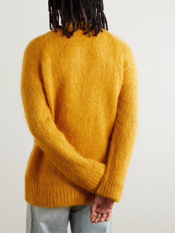 Cable-Knit Mohair-Blend Cardigan - BK Cable-Knit Mohair-Blend Cardigan - BK