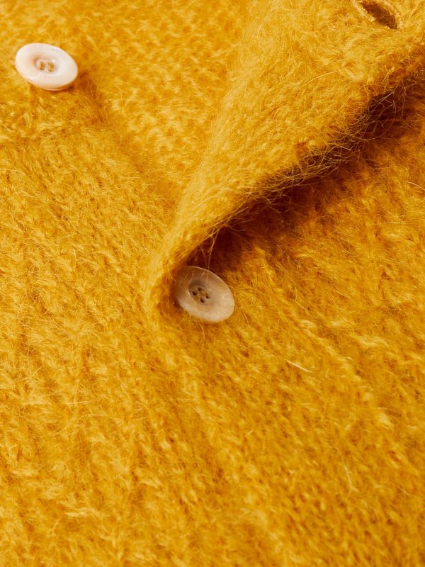 Cable-Knit Mohair-Blend Cardigan - CU Cable-Knit Mohair-Blend Cardigan - CU