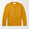Cable-Knit Mohair-Blend Cardigan Cable-Knit Mohair-Blend Cardigan