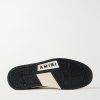 Skel-Top Appliquéd Snake-Effect Leather Sneakers - E1