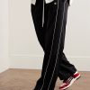 Skel-Top Appliquéd Snake-Effect Leather Sneakers - OU