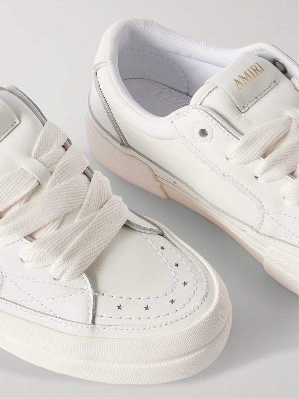 Sunset Skate Low Appliquéd Leather Sneakers - CU Sunset Skate Low Appliquéd Leather Sneakers - CU
