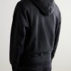 Distressed Logo-Print Cotton-Jersey Hoodie - BK Distressed Logo-Print Cotton-Jersey Hoodie - BK