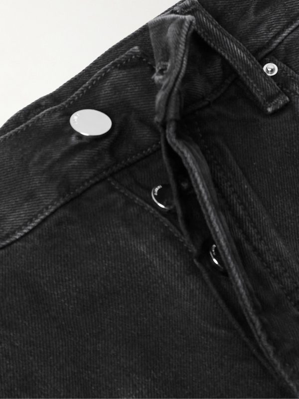 Straight-Leg Panelled Debossed Jeans - E1