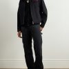 Straight-Leg Panelled Debossed Jeans - OU