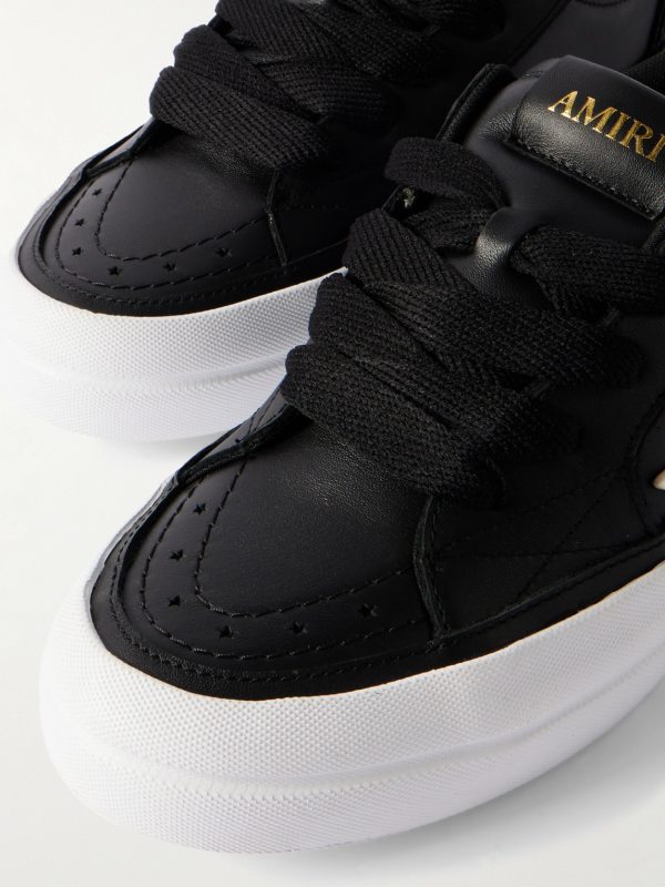 Sunset Skate Low Appliquéd Leather Sneakers - CU Sunset Skate Low Appliquéd Leather Sneakers - CU