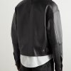 Logo-Debossed Leather Jacket - BK Logo-Debossed Leather Jacket - BK