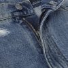 Straight-Leg Logo-Appliquéd Distressed Jeans - E1 Straight-Leg Logo-Appliquéd Distressed Jeans - E1