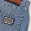 Straight-Leg Logo-Appliquéd Jeans - CU Straight-Leg Logo-Appliquéd Jeans - CU