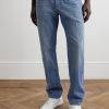 Straight-Leg Logo-Appliquéd Jeans - FR Straight-Leg Logo-Appliquéd Jeans - FR