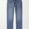Straight-Leg Logo-Appliquéd Jeans Straight-Leg Logo-Appliquéd Jeans