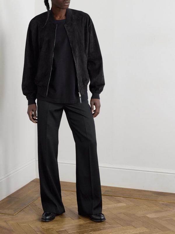 Suede Bomber Jacket - OU Suede Bomber Jacket - OU
