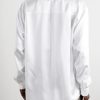 Oversized Logo-Embroidered Silk-Satin Shirt - BK