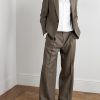 Oversized Logo-Embroidered Silk-Satin Shirt - OU