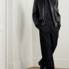 Straight-Leg Logo-Appliquéd Paneled Cotton-Blend Gabardine Trousers - OU Straight-Leg Logo-Appliquéd Paneled Cotton-Blend Gabardine Trousers - OU