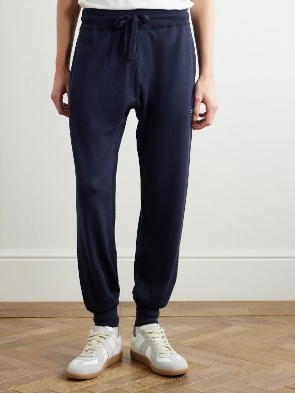 Logo-Appliquèd Wool Sweatpants - FR