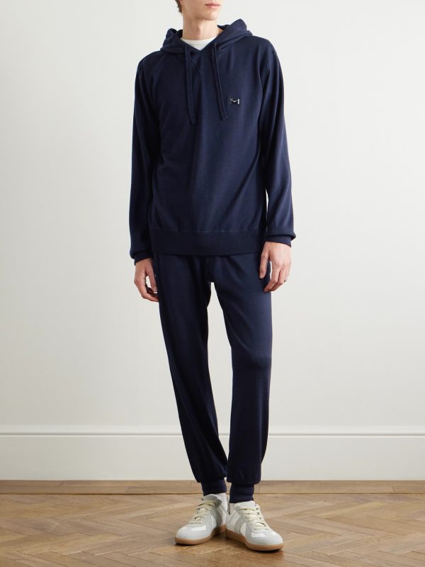 Logo-Appliquèd Wool Sweatpants - OU
