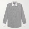 Martini Slim-Fit Striped Cotton-Poplin Shirt Martini Slim-Fit Striped Cotton-Poplin Shirt
