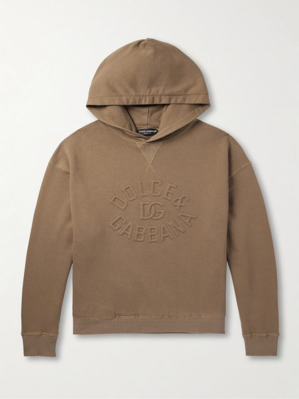 Logo-Embossed Cotton-Jersey Hoodie Logo-Embossed Cotton-Jersey Hoodie
