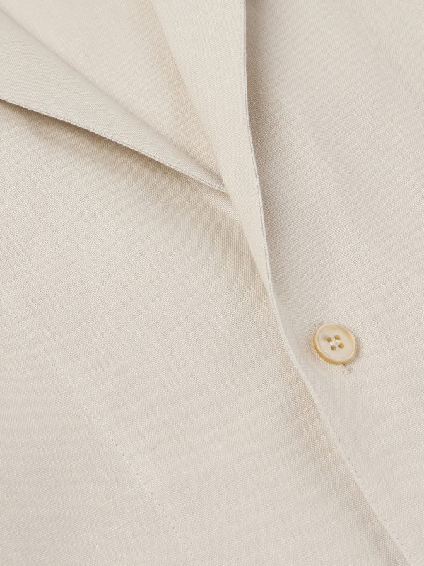 Camp-Collar Linen Shirt - CU Camp-Collar Linen Shirt - CU