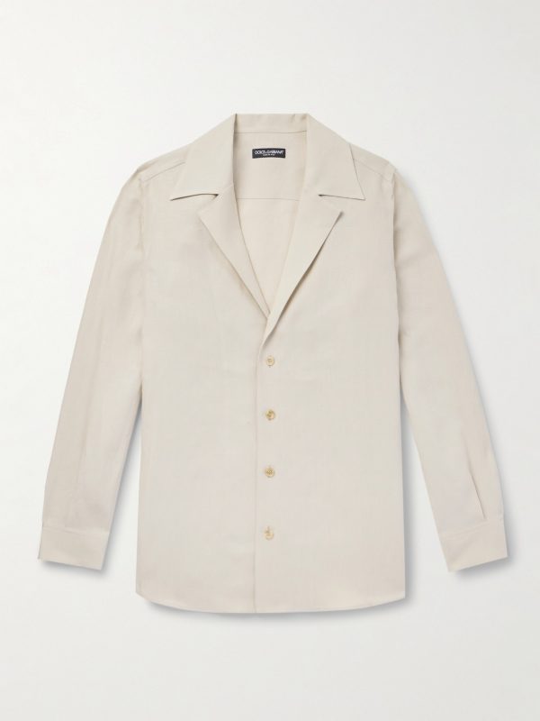 Camp-Collar Linen Shirt Camp-Collar Linen Shirt