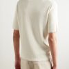 Ribbed Cotton Polo Shirt - BK Ribbed Cotton Polo Shirt - BK