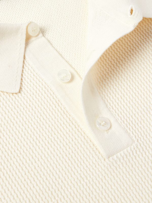 Ribbed Cotton Polo Shirt - CU Ribbed Cotton Polo Shirt - CU
