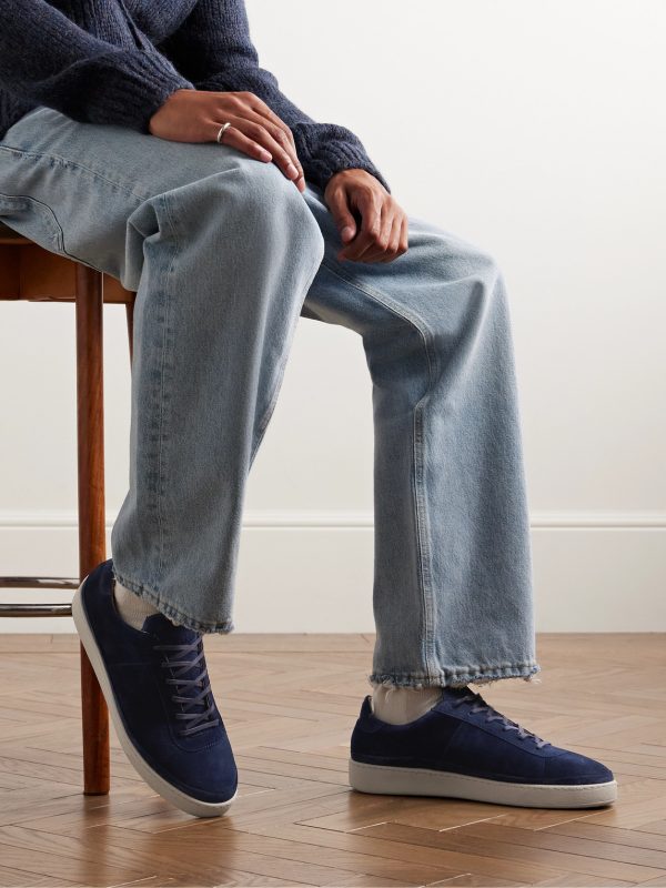Waxed-Suede Sneakers - OU Waxed-Suede Sneakers - OU