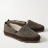 Shearling-Lined Suede-Trimmed Wool Loafers - FR
