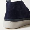Leather-Trimmed Waxed-Suede Chukka Boots - CU Leather-Trimmed Waxed-Suede Chukka Boots - CU