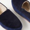 Shearling-Lined Suede-Trimmed Cotton-Corduroy Loafers - CU Shearling-Lined Suede-Trimmed Cotton-Corduroy Loafers - CU