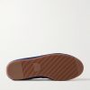 Shearling-Lined Suede-Trimmed Cotton-Corduroy Loafers - E1 Shearling-Lined Suede-Trimmed Cotton-Corduroy Loafers - E1