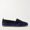Shearling-Lined Suede-Trimmed Cotton-Corduroy Loafers Shearling-Lined Suede-Trimmed Cotton-Corduroy Loafers