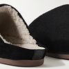 Suede-Trimmed Shearling-Lined Wool Slippers - CU Suede-Trimmed Shearling-Lined Wool Slippers - CU