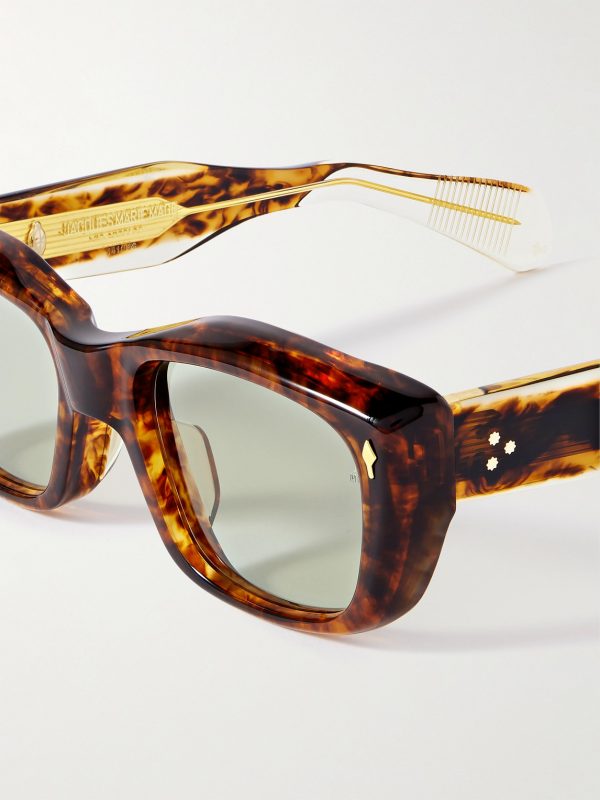 Corniche Square-Frame Tortoiseshell Acetate Sunglasses - CU