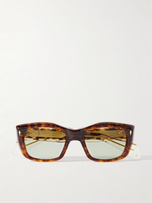 Corniche Square-Frame Tortoiseshell Acetate Sunglasses Corniche Square-Frame Tortoiseshell Acetate Sunglasses