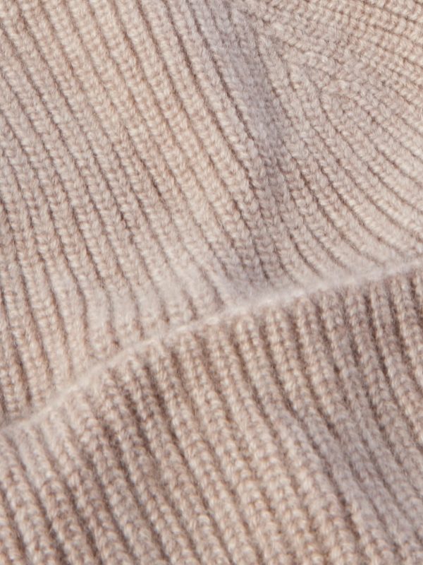 Ribbed Oasi Cashmere Beanie - CU