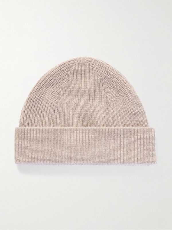 Ribbed Oasi Cashmere Beanie