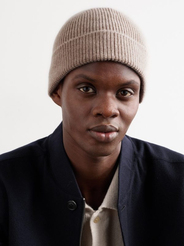 Ribbed Oasi Cashmere Beanie - OU