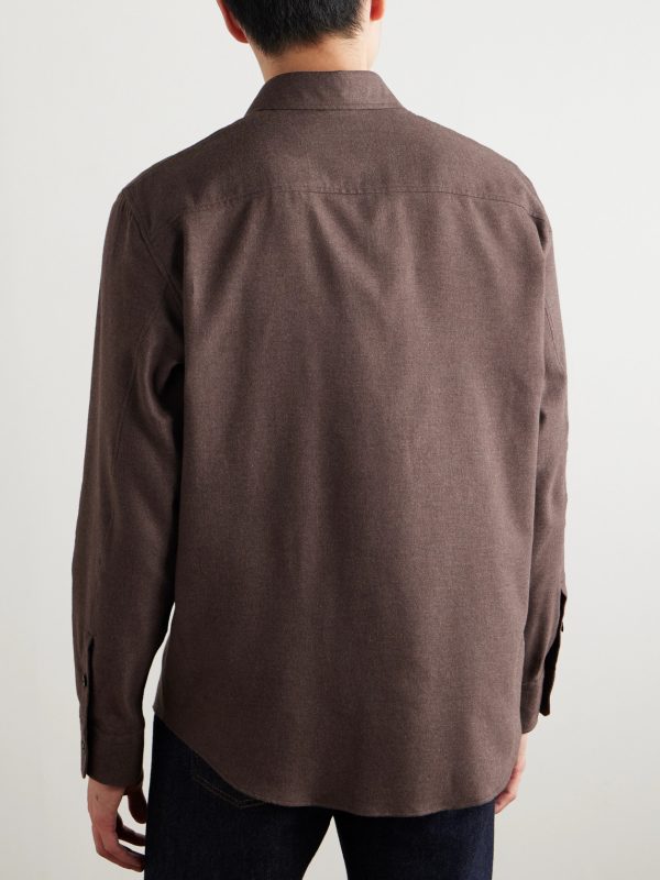 Brushed-Cotton Twill Shirt - BK Brushed-Cotton Twill Shirt - BK
