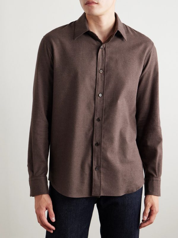Brushed-Cotton Twill Shirt - FR Brushed-Cotton Twill Shirt - FR