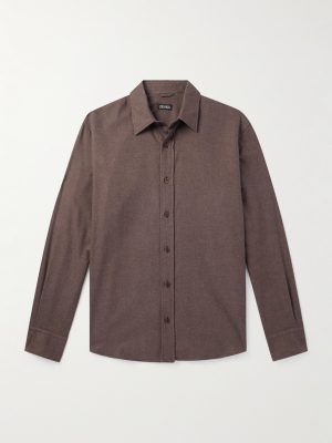 Brushed-Cotton Twill Shirt Brushed-Cotton Twill Shirt