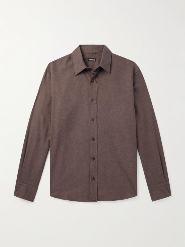Brushed-Cotton Twill Shirt Brushed-Cotton Twill Shirt