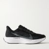 Pegasus Plus Canvas-Trimmed Flyknit Sneakers